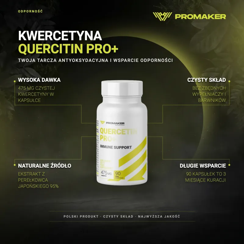 Promaker Quercitin Pro+ 90caps – ключевые преимущества и чистый состав