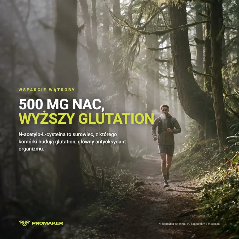 Detox i Antyoksydanty Promaker NAC 90kaps – suplement w codziennym użyciu