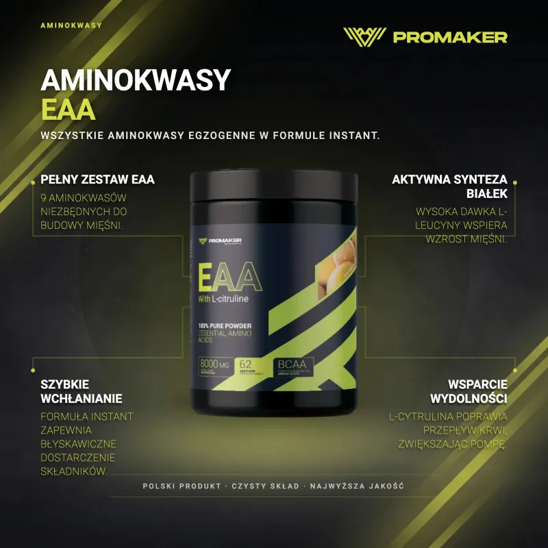 AMINO ACIDS PROMAKER EAA 500 G – key benefits and clean formula