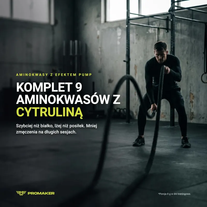 Aminokwasy Promaker EAA + L Cytruline 250g – suplement w codziennym użyciu