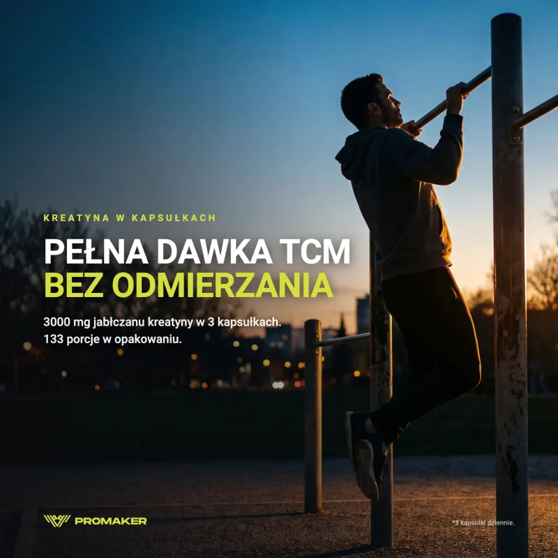 Kreatyna Promaker TCM Jabłczan kreatyny 400kaps – everyday supplement from a Polish manufacturer