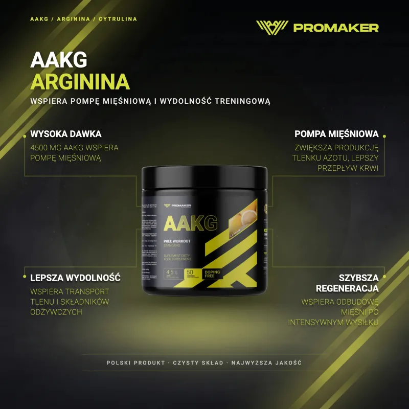 PROMAKER AAKG НАСОСНАЯ ДОБАВКА 250 Г – ключевые преимущества и чистый состав