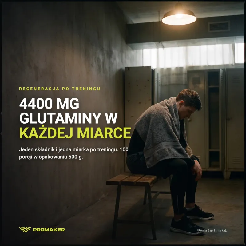 Aminokwasy Glutamina Promaker Gold Glutamine 500g – suplement w codziennym użyciu