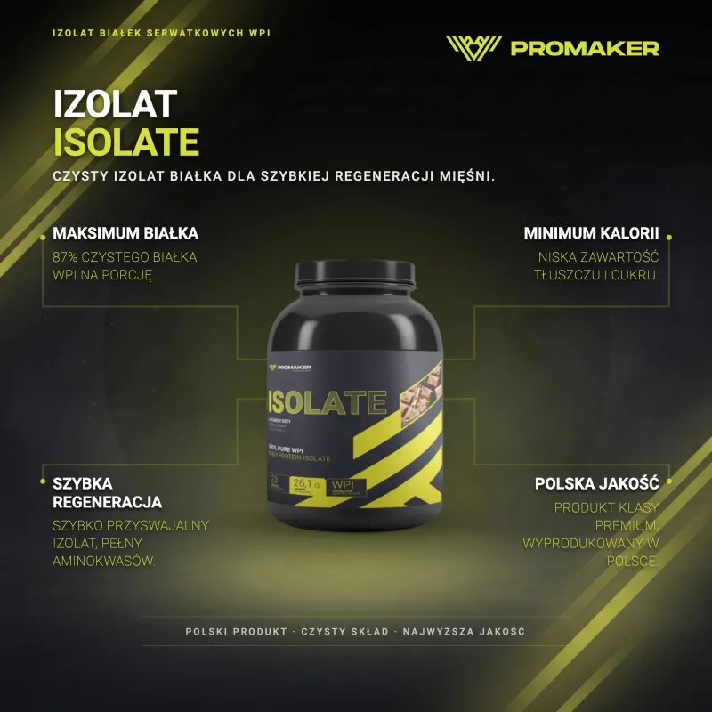 Odżywka Białkowa Izolat Promaker Isolate 700g – najważniejsze korzyści i skład