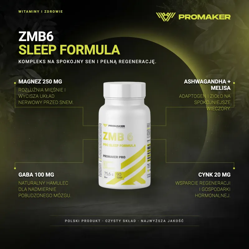 Минералы Promaker ZMB6 Формула сна 90 капсул – ключевые преимущества и чистый состав