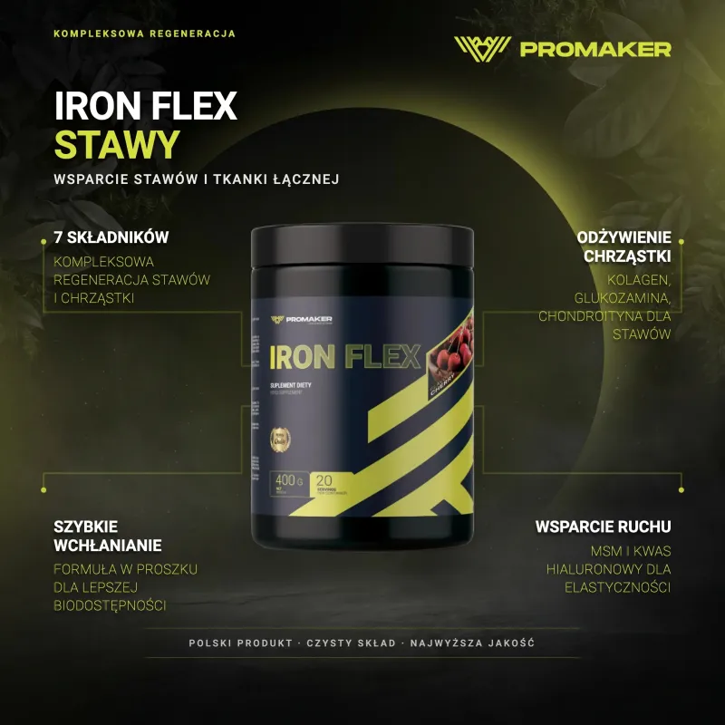 Регенерация суставов Promaker Iron Flex 400г – ключевые преимущества и чистый состав