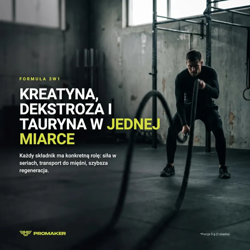 Kreatyna Promaker Creatine PRO+ 500g – everyday supplement from a Polish manufacturer