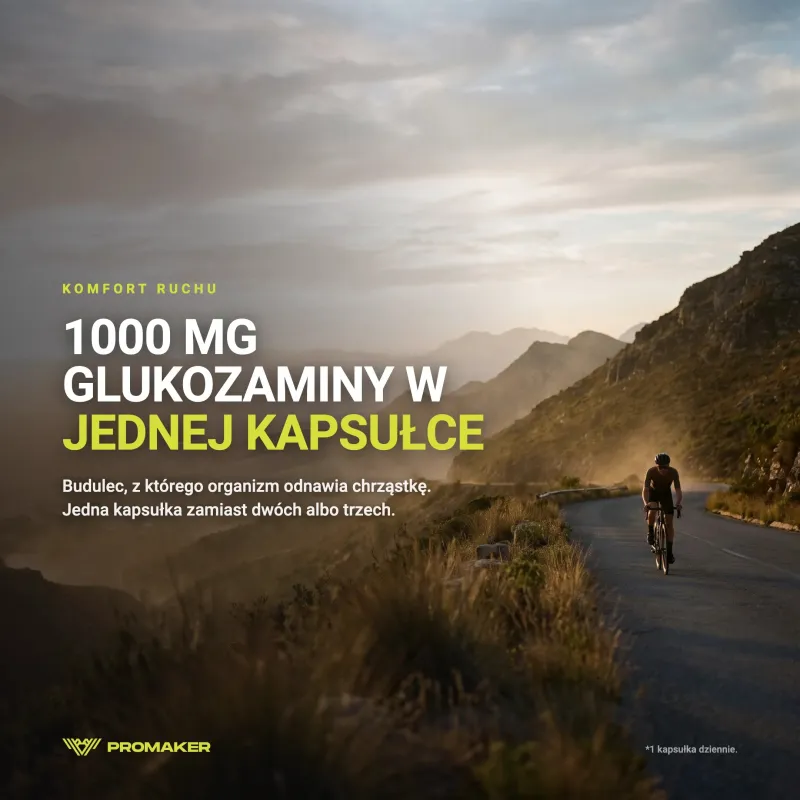 Aminokwasy Glukozamina Promaker Glucosamin 1000 90kaps – suplement w codziennym użyciu