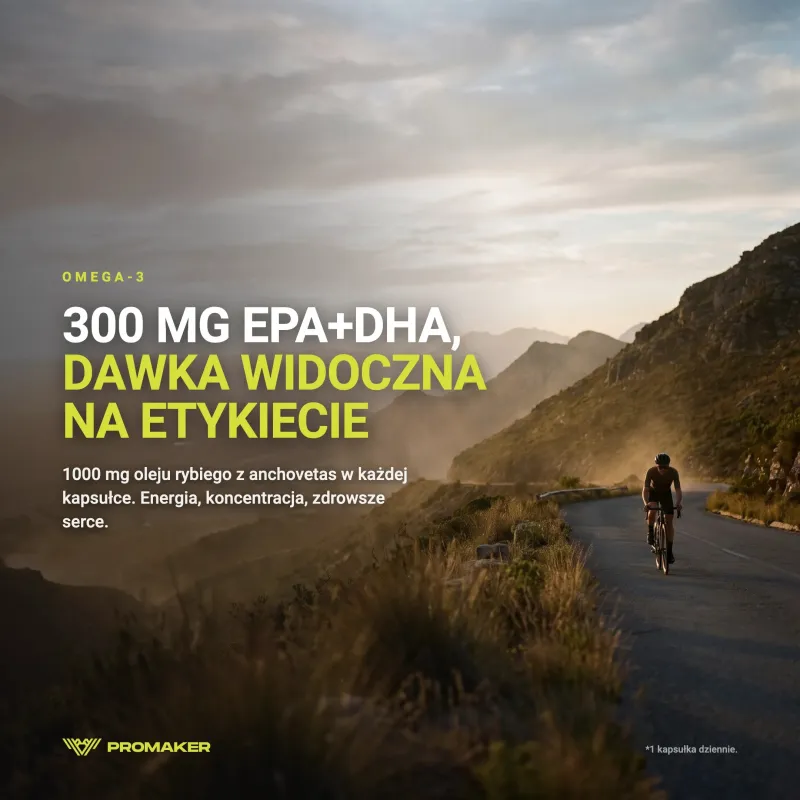Kwasy Tłuszczowe Omega Promaker Omega-3 240kaps – ежедневная добавка от польского производителя