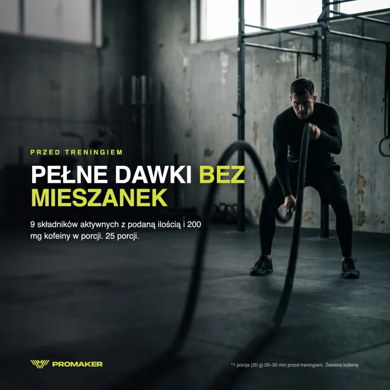 Suplement Przedtreningowy Wieloskładnikowy Promaker PRO ONE 500g – everyday supplement from a Polish manufacturer