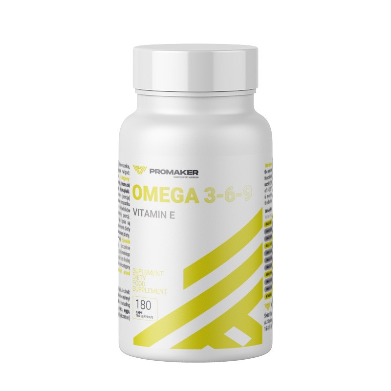 Kwasy Tłuszczowe Omega Promaker Omega 3-6-9 180kaps