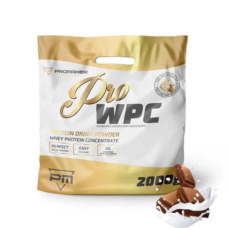Odżywka Białkowa Koncentrat Promaker Pro WPC 2000g – smak Mleczna Czekolada