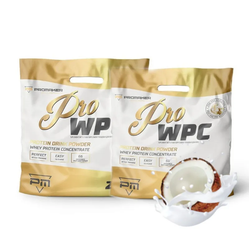 Zestaw Odżywka białkowa Promaker PRO WPC 2kg x2