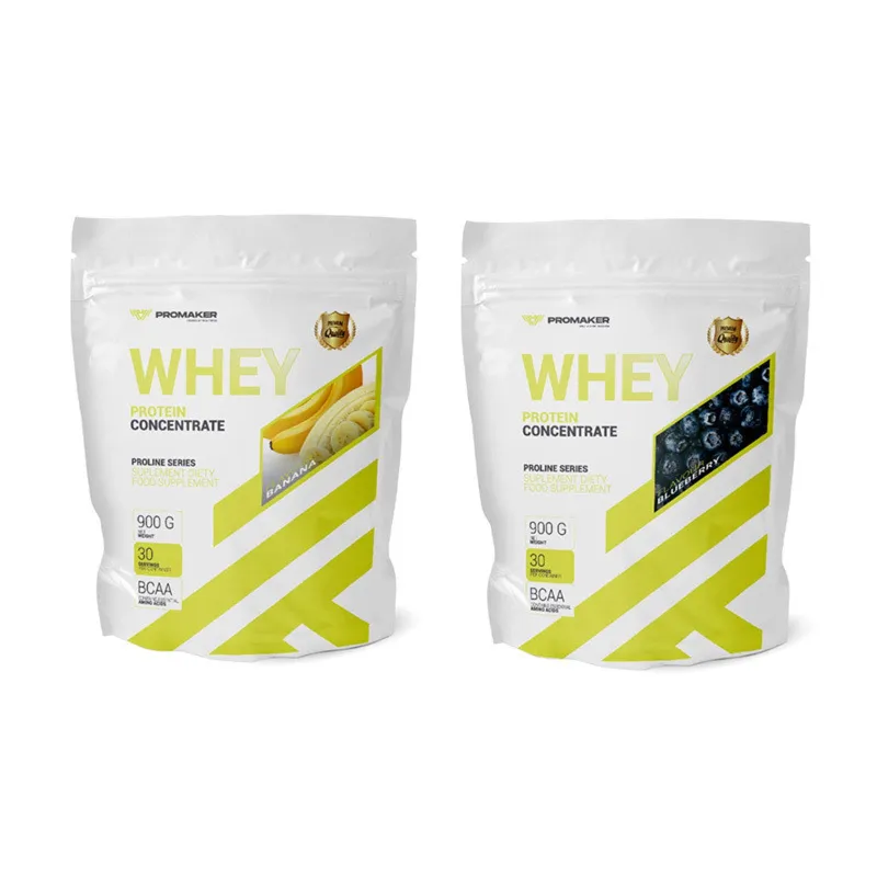 Zestaw Odżywka Białkowa Promaker Whey Protein Proline WPC 2x900g Zestaw Odżywka Białkowa Promaker Whey Protein Proline WPC 2x900g