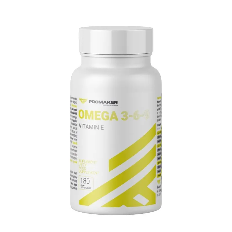 Kwasy Tłuszczowe Omega Promaker Omega 3-6-9 180kaps Kwasy Tłuszczowe Omega Promaker Omega 3-6-9 180kaps