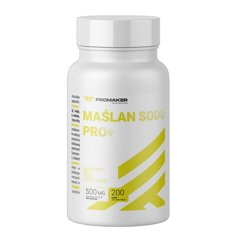 Promaker Maślan Sodu 200 kapsułek