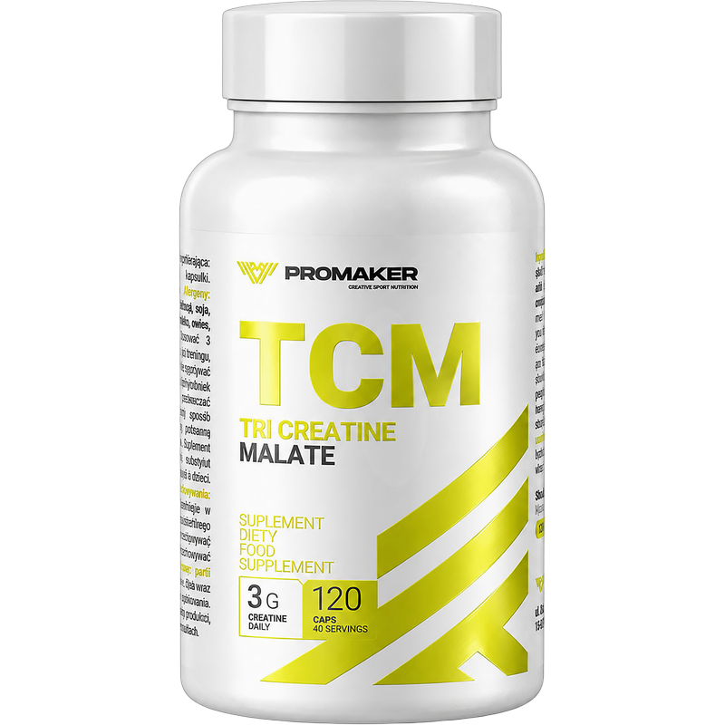Promaker TCM Jabłczan kreatyny 120 kapsułek