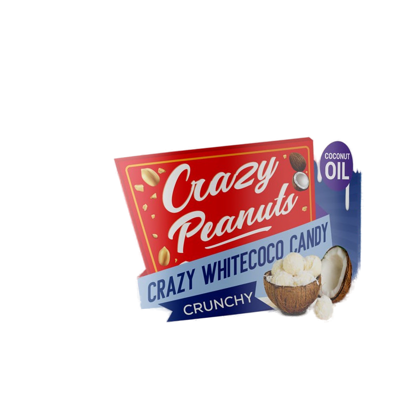 Crazy Peanuts Whitecoco Candy Crunchy 500 g